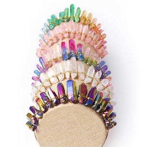 Quartz Crystal Tiara Crowns: Celebrate Life&#39;s Magic