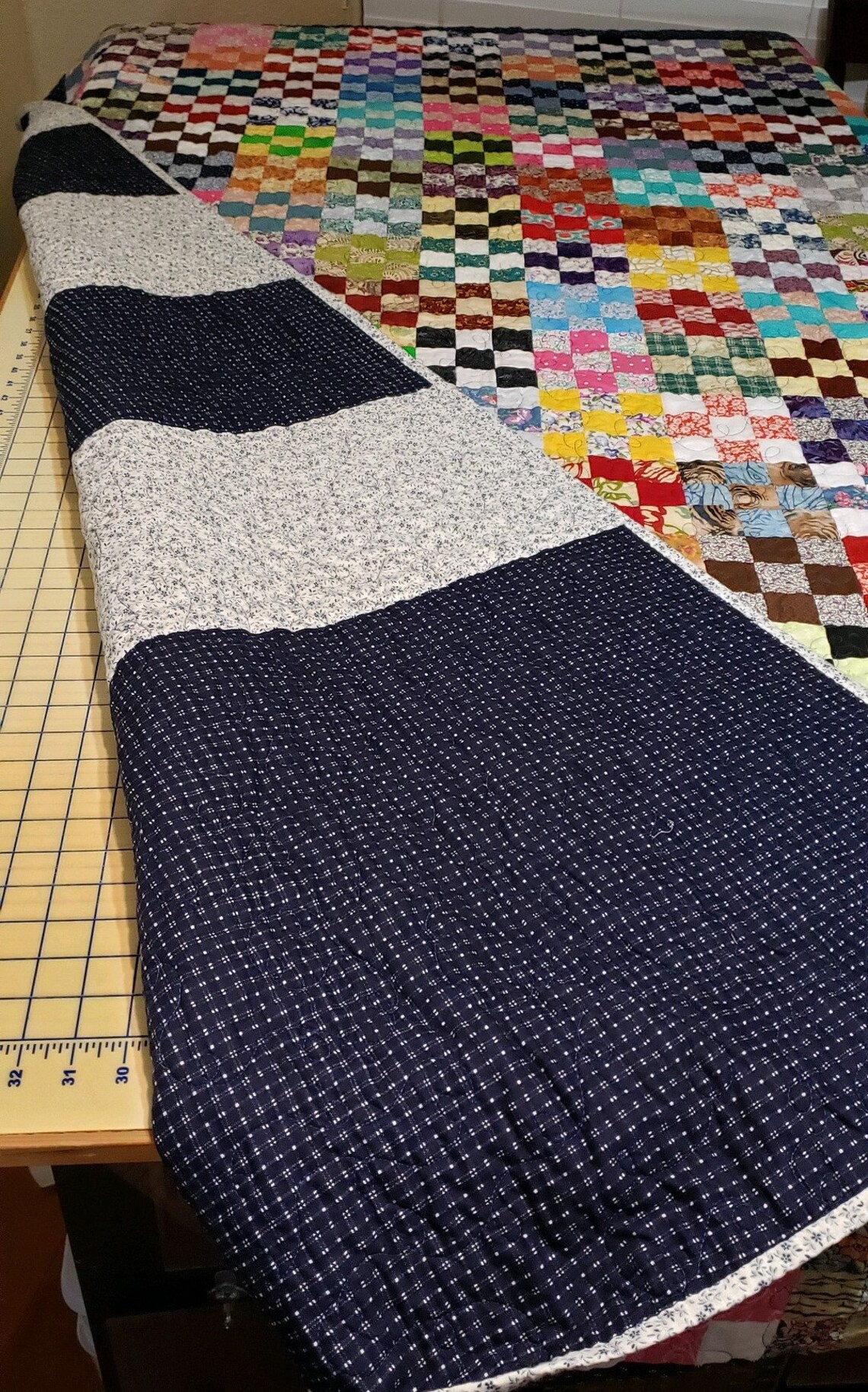 Handmade Twin Size Patchwork Quilt Etsy