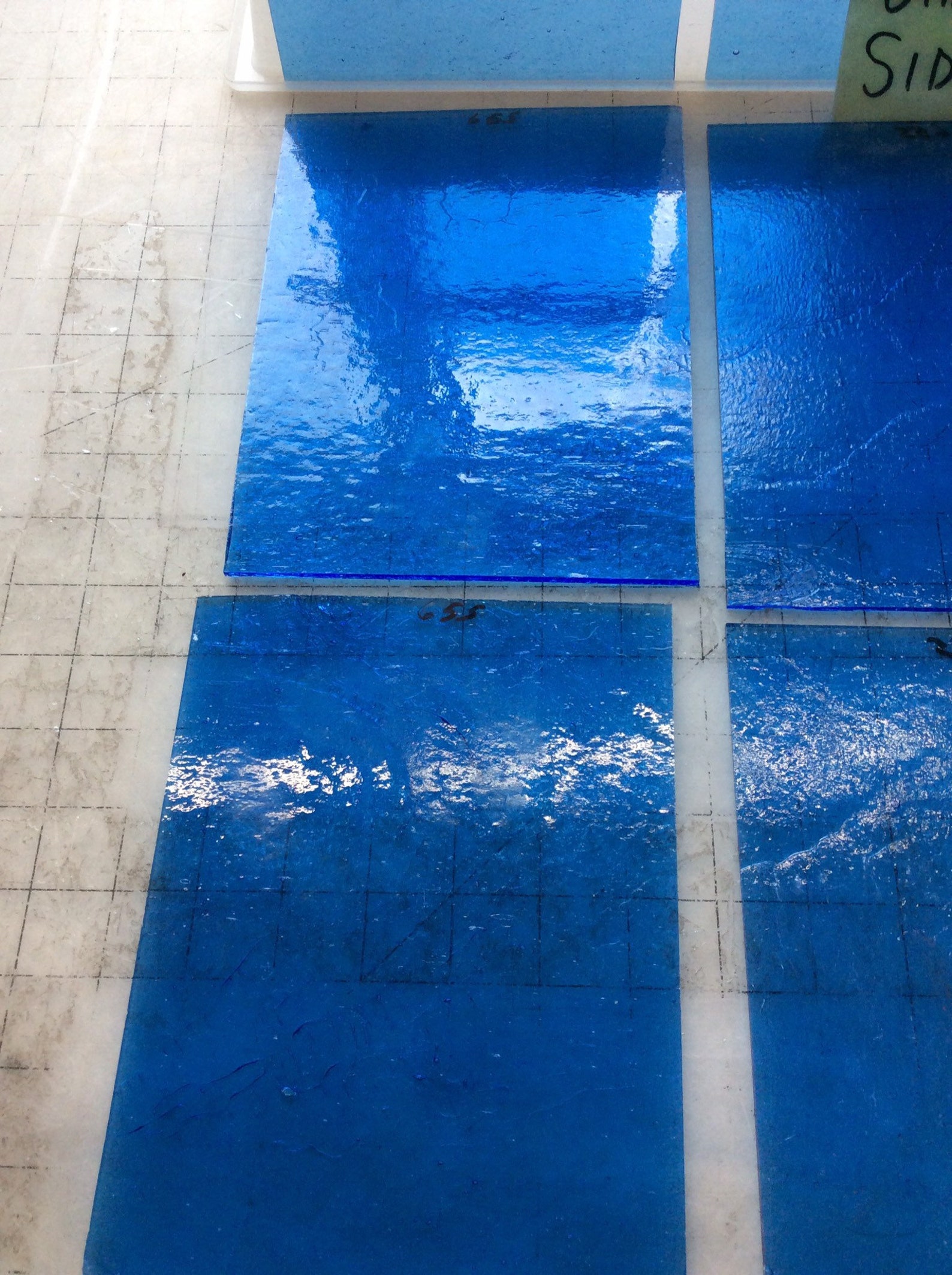 B655 BLUE TRANSLUCENT Stained Glass Sheet 6 x 8 Etsy