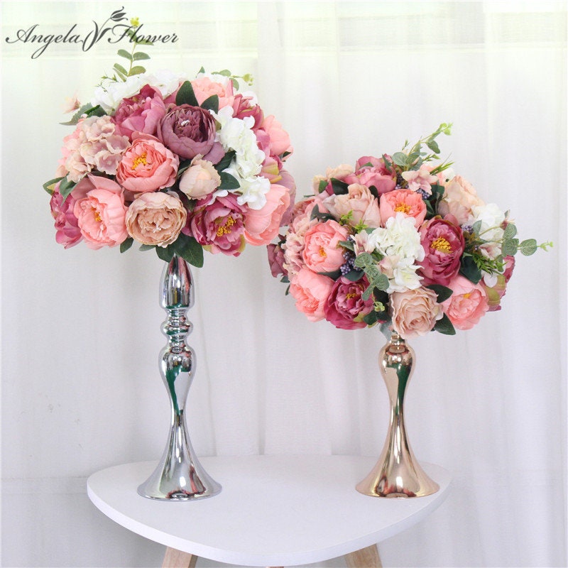 Custom 35cm silk peonies artificial flower ball centerpieces Etsy