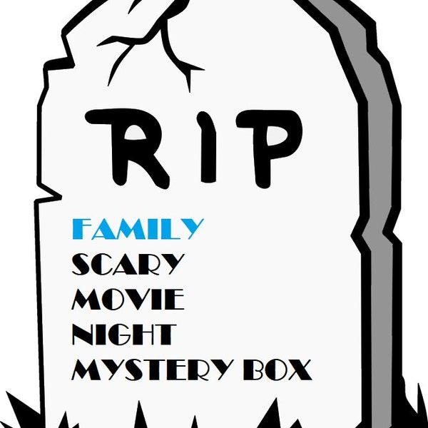 FAMILY SCARY MOVIE Night Kit Spooky Scary Family Fun Children Child Halloween Mystery Box