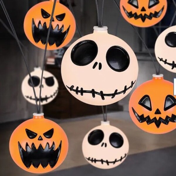 Halloween String Lights Svg Etsy