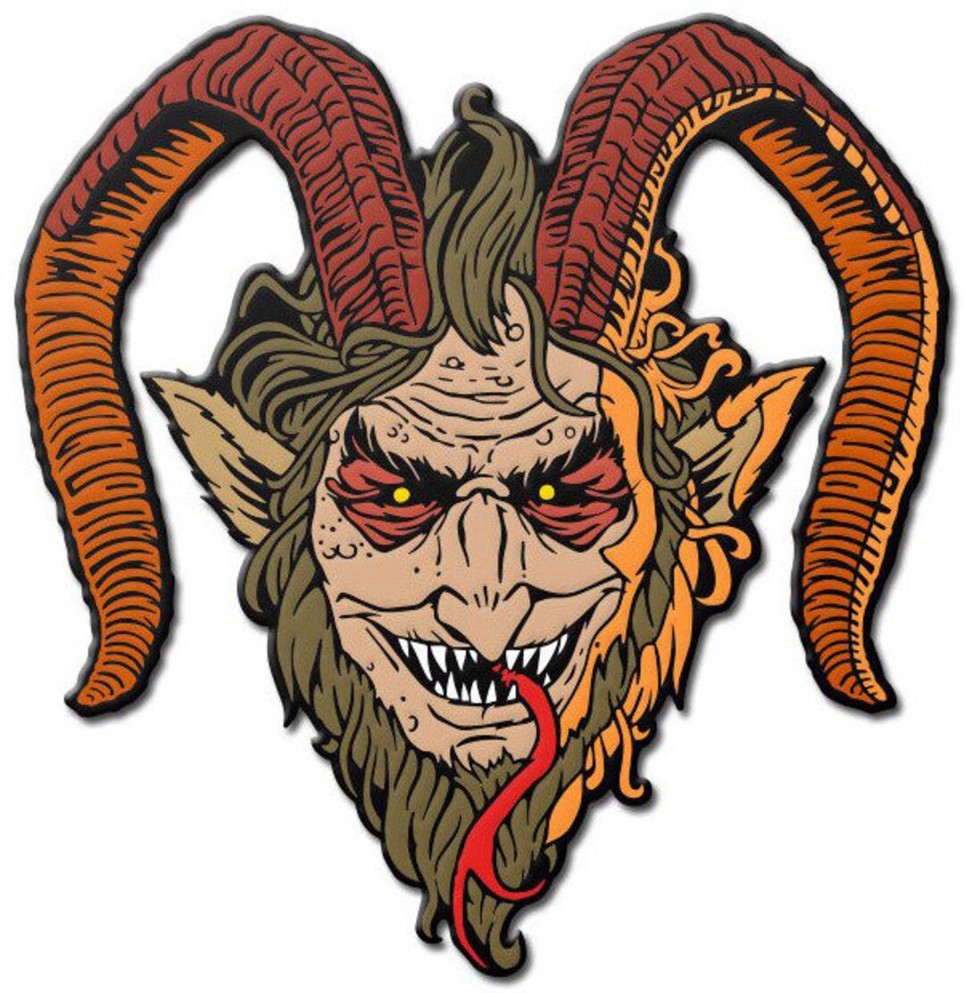 KRAMPUS ENAMEL PIN Brown Very Rare Out of Print Discontinued Christmas ...