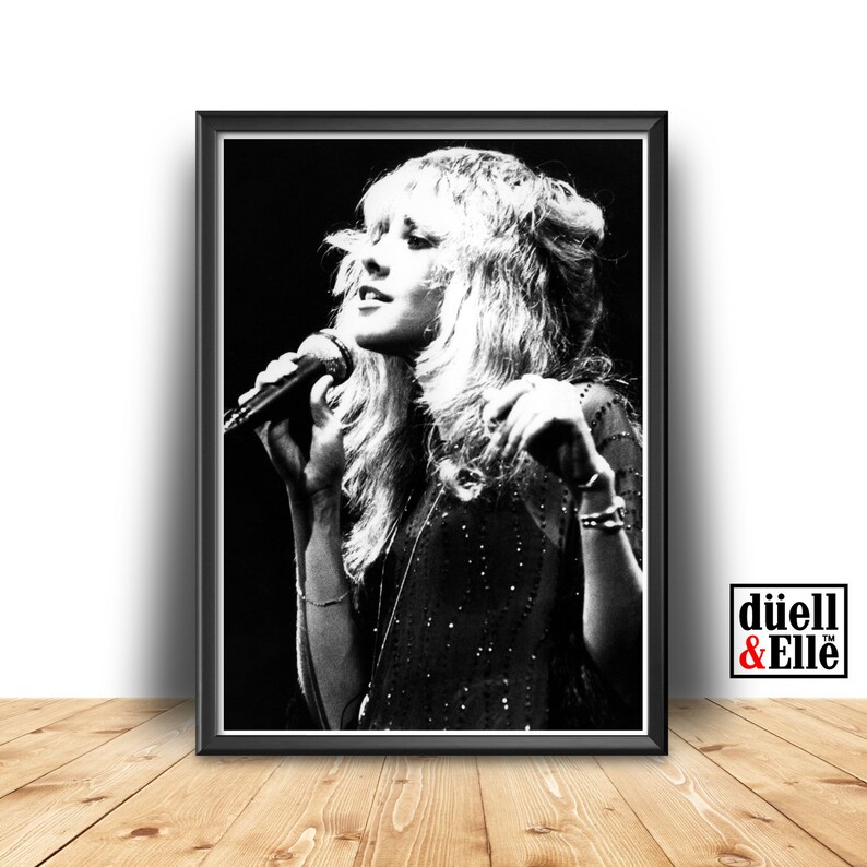 Stevie Nicks Print Fleetwood mac poster Stevie Nicks poster | Etsy