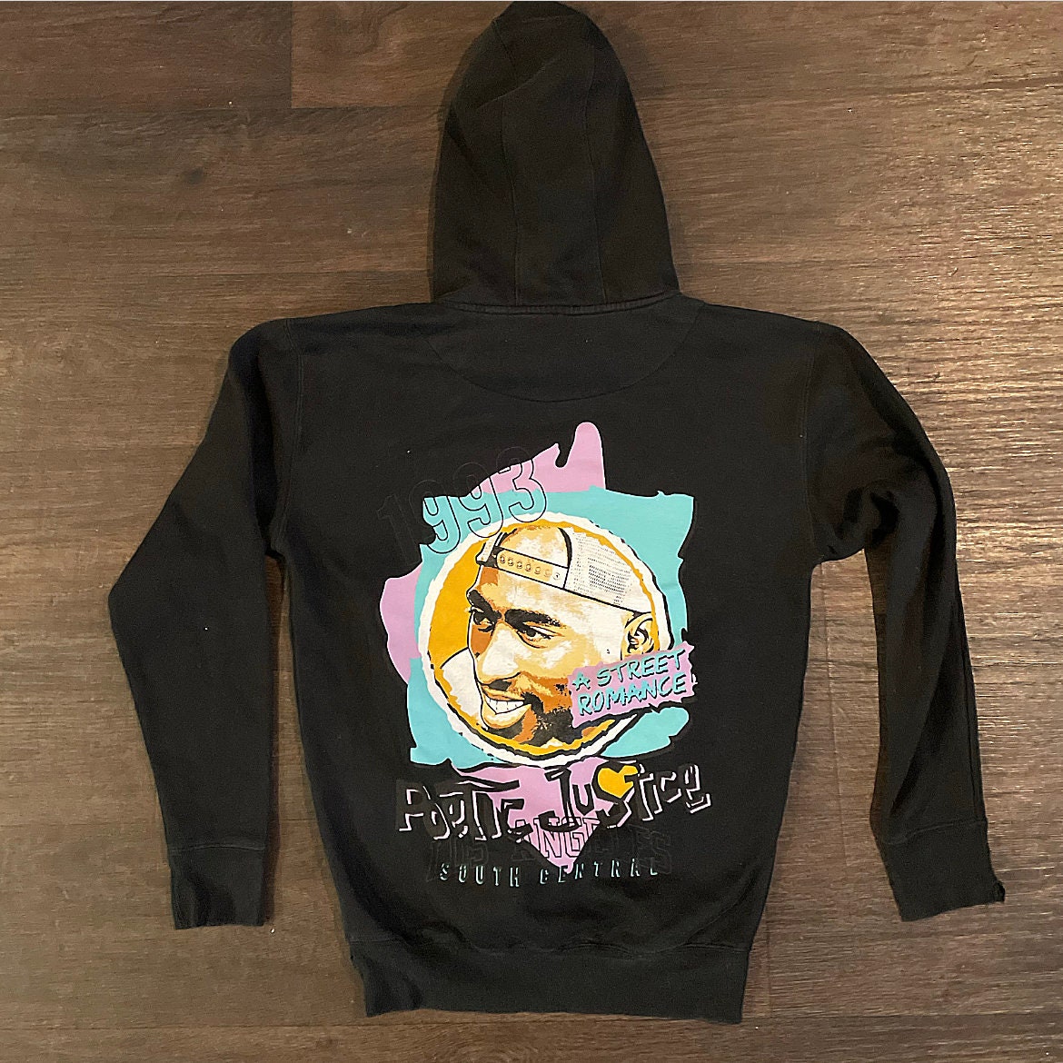 Vintage Poetic Justice Tupac Shakur 1993 Graphic Hoodie Size Small Etsy UK