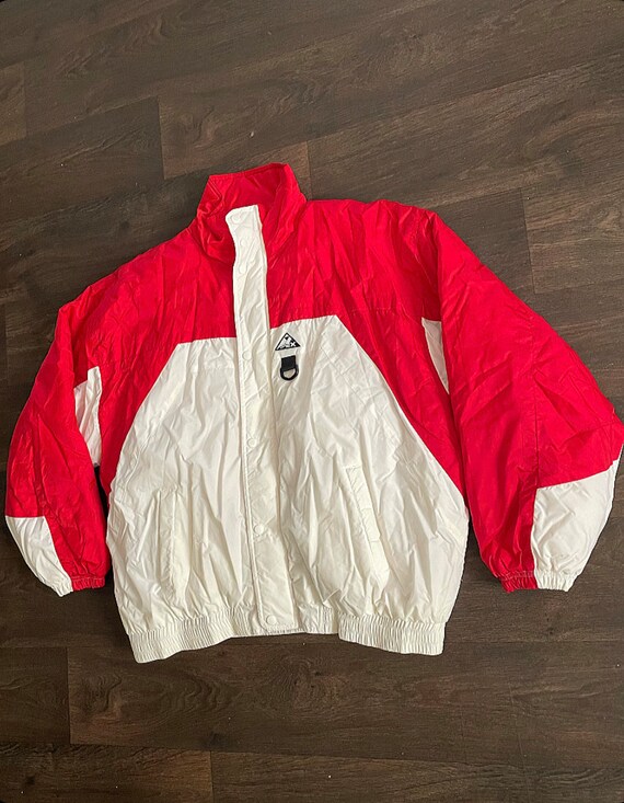 Vintage 90s Red/White APEX puffer jacket - image 2