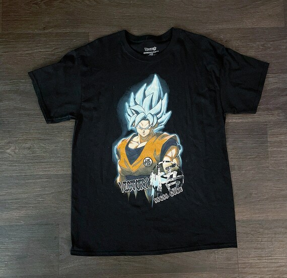 Vintage 00s Black Dragonball FighterZ Graphic Logo T-Shirt Large
