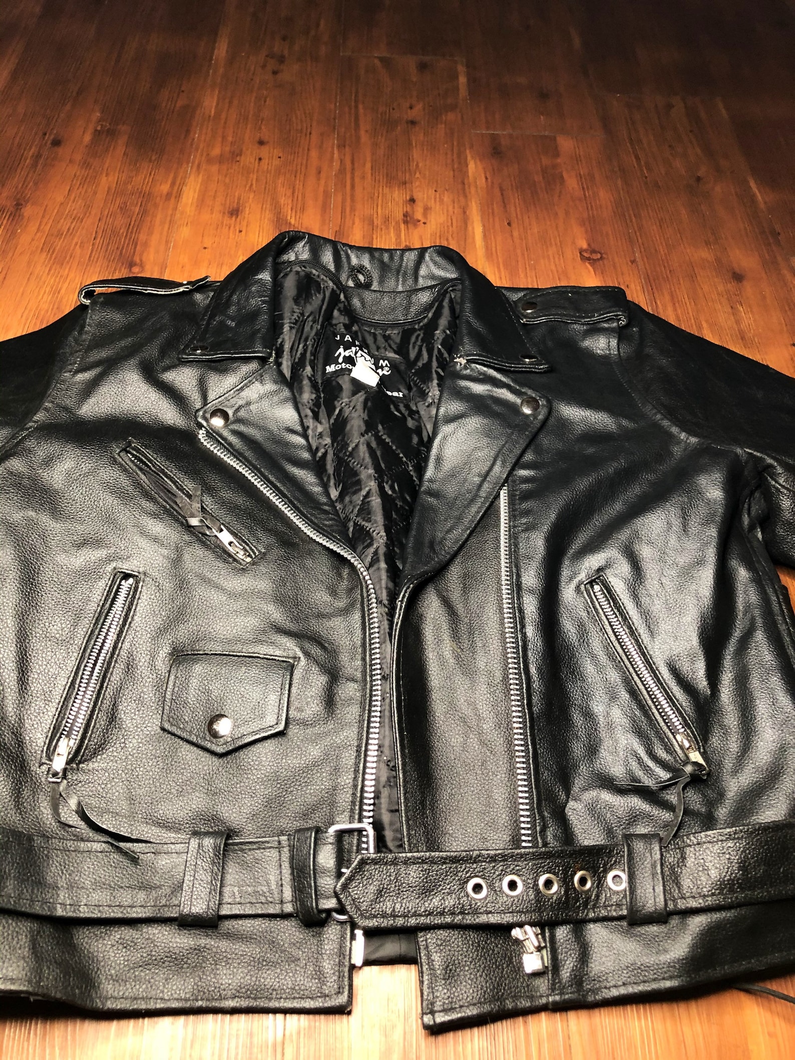 Vintage Mens Jafrum Motorcycle Gear Leather Biker Jacket Size - Etsy