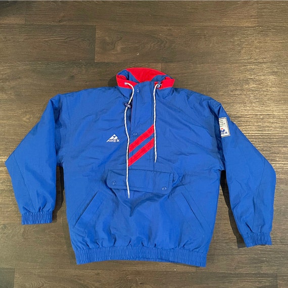 Vintage 1990s Blue APEX logo jacket mens size Smal