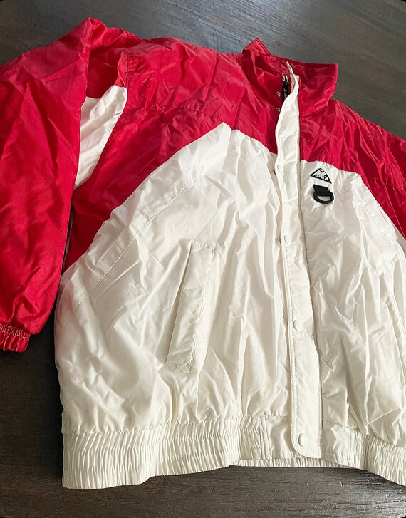 Vintage 90s Red/White APEX puffer jacket - image 3