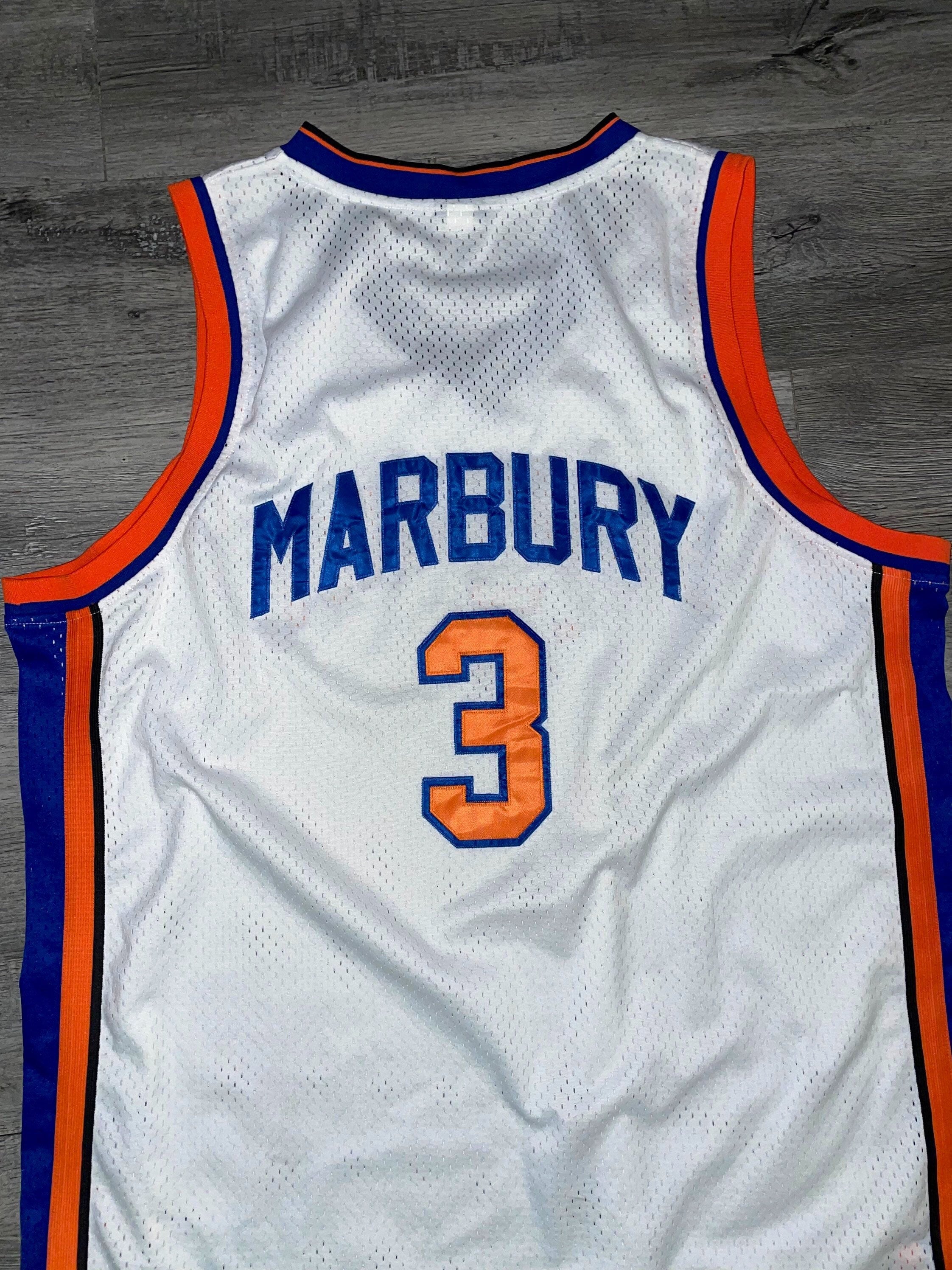 StrongIslandVTG Vintage Original NBA New York Knicks Stephon Marbury Sewn Basketball Jersey by Nike.