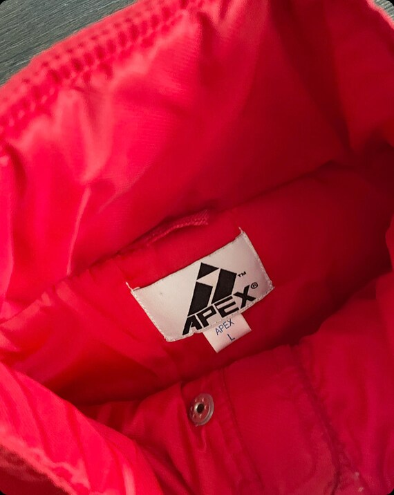 Vintage 90s Red/White APEX puffer jacket - image 4