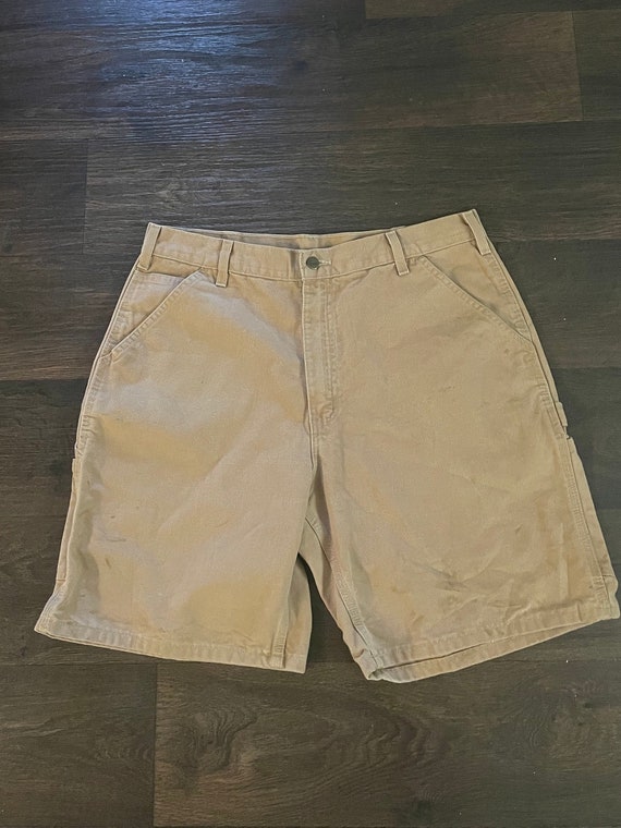 Vintage Carhartt Khaki Cargo shorts mens size 36