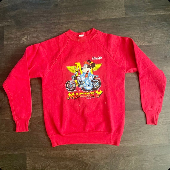 Vintage Boys Mickey Mouse Florida red graphic t-s… - image 1