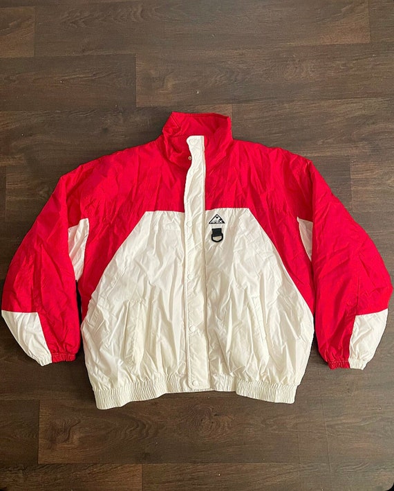 Vintage 90s Red/White APEX puffer jacket - image 1