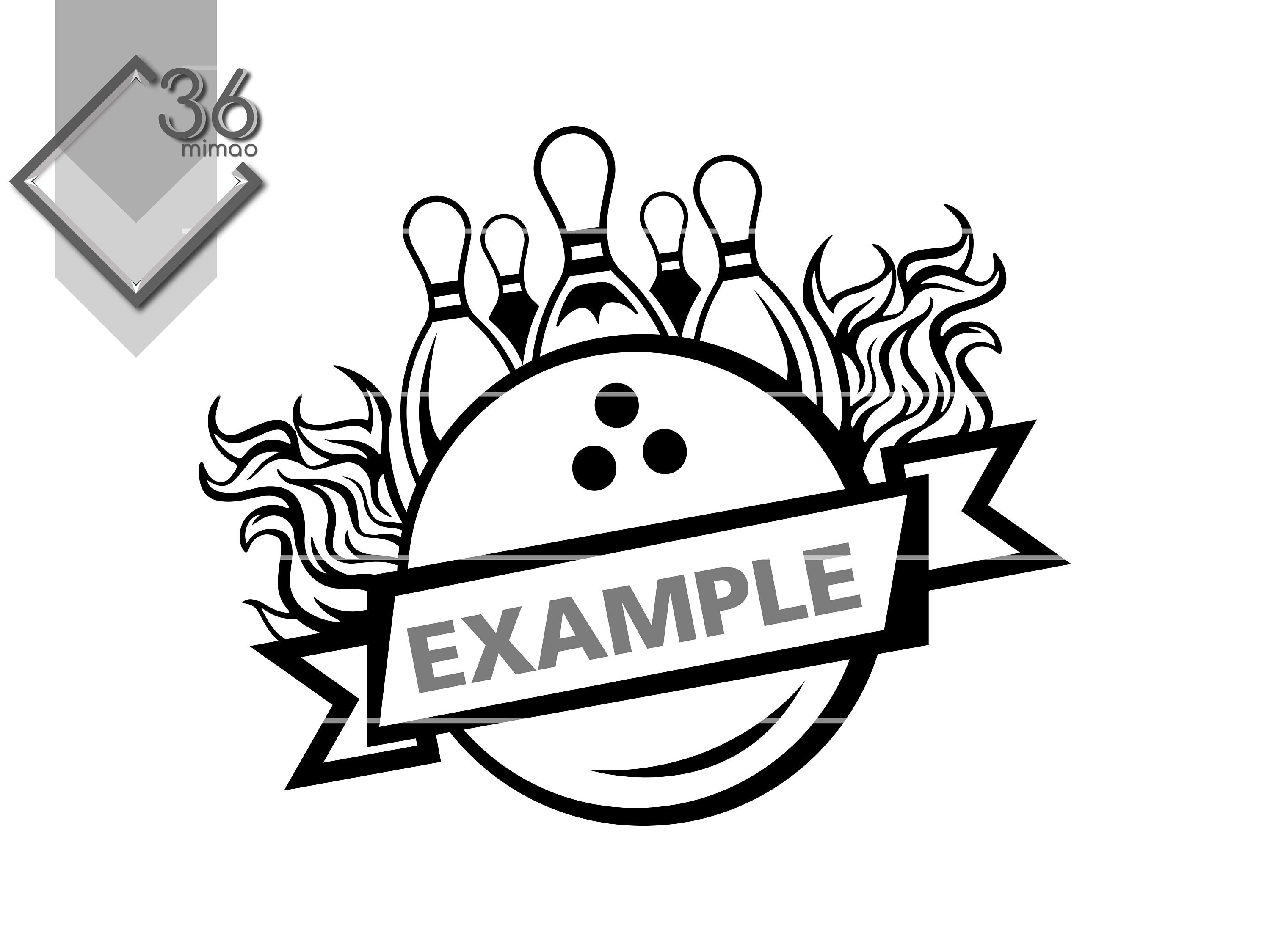 Bowling SVG Silhouette | Etsy