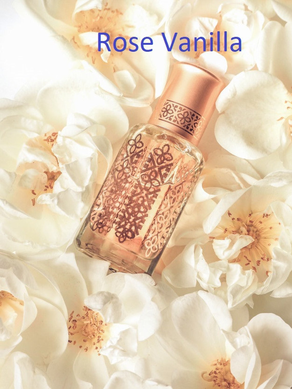 Rose Vanilla Perfume Oil Attar Unisex Alcoholfree Fragrance Etsy