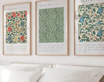 Psalms Wall Art Set: Christian Bible Verse Prints (Digital Download)