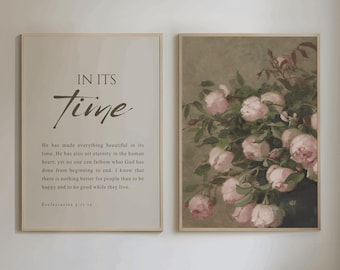 Ecclesiastes 3:11 Bible Verse Wall Art Set (Digital Download)