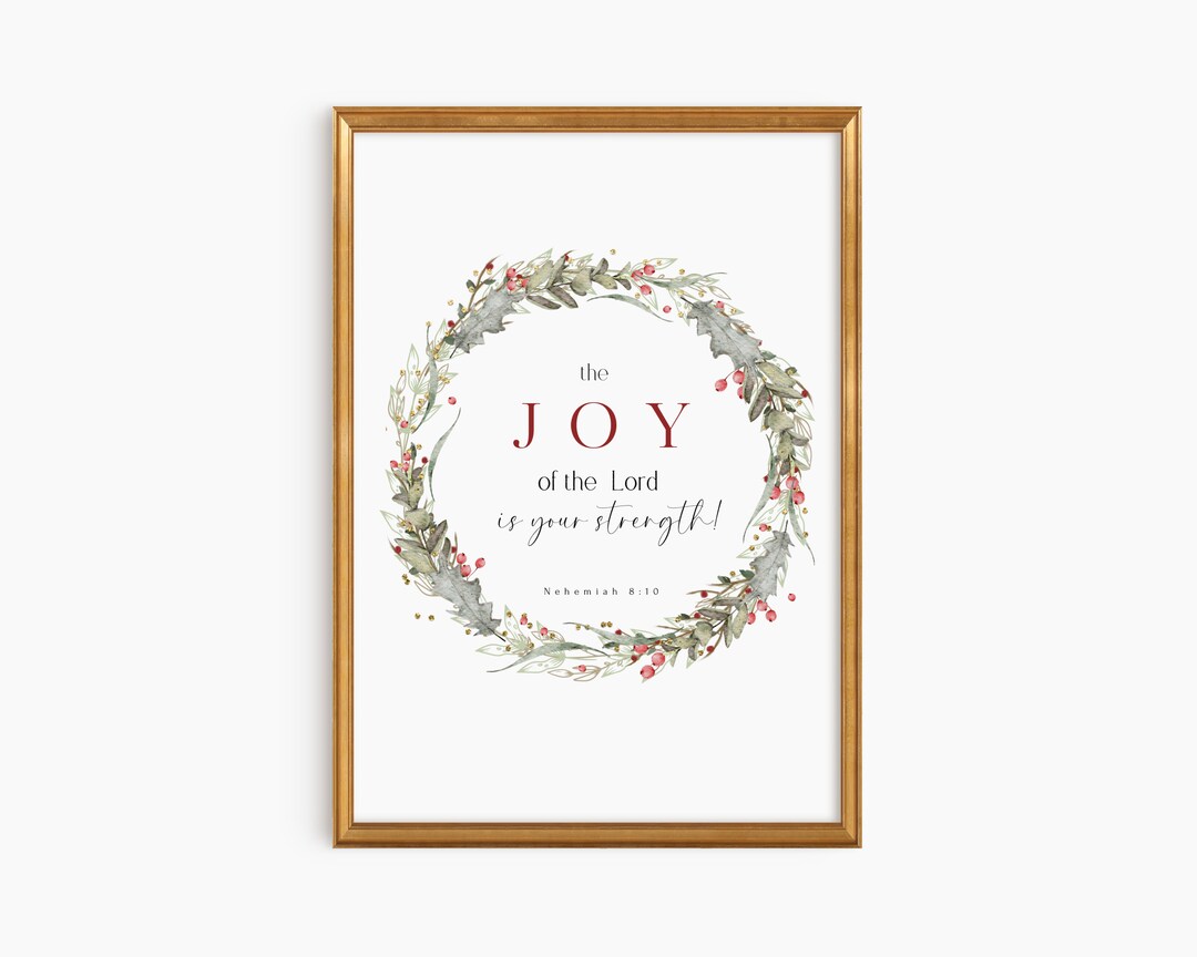 Christmas Christian Printable Wall Art, Bible Verse Wall Art, Christmas ...