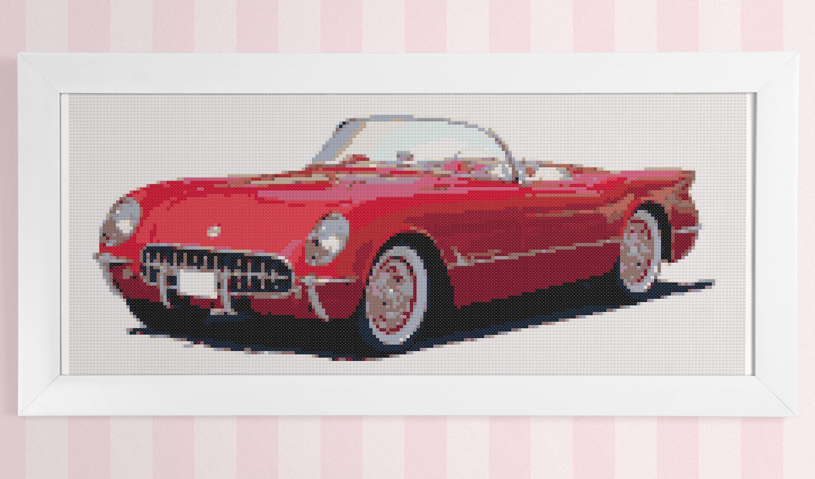 Vintage Car Without Roof. Classic Roadster. Counted Cross Etsy