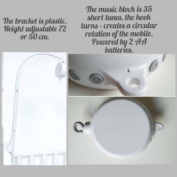 Baby Mobile Girl Felt Mobile Ballet Elephant Mobile Bebe Etsy