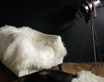 Icelandic Sheepskin Rug | Ethical | Natural White | DOUBLE