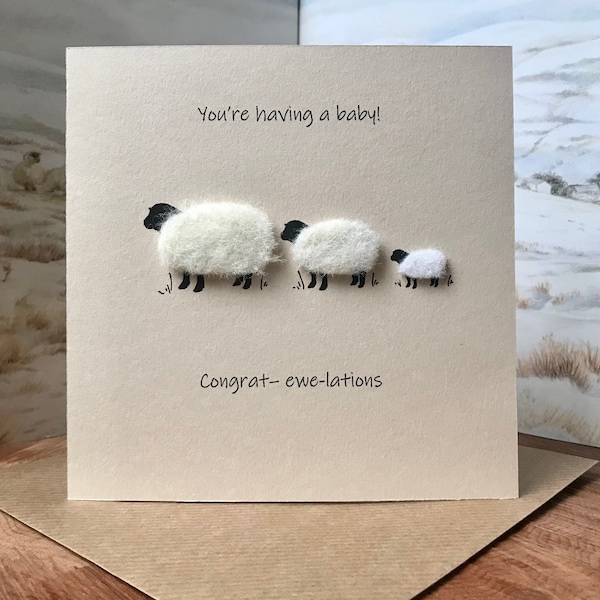 Baby Shower Card | Mum to be | Expecting Card | Parents to be | You're Pregnant Card | Congratulations on Pregnancy Card |