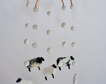 counting sheep cot mobile