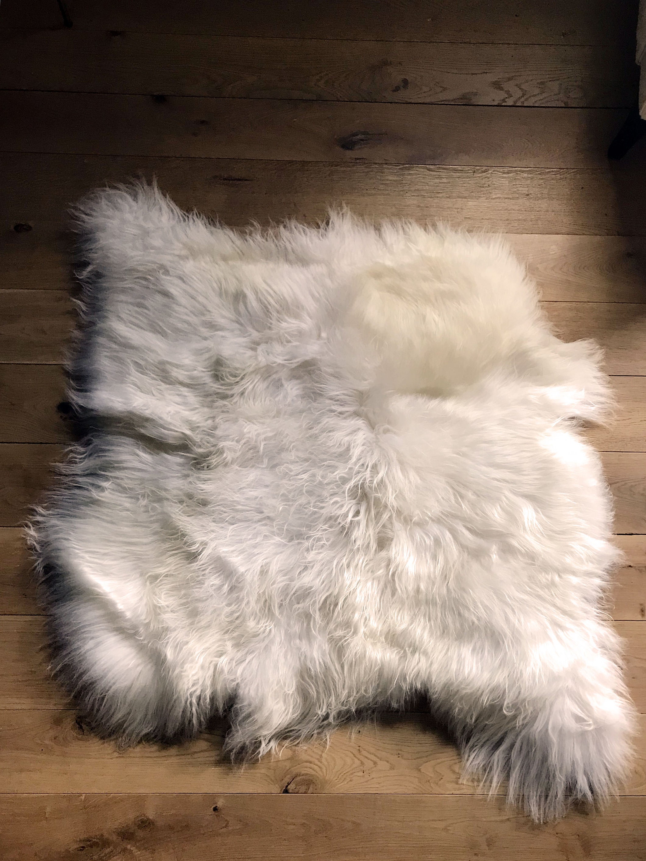 Icelandic Sheepskin Rug Ethical Natural White DOUBLE Etsy