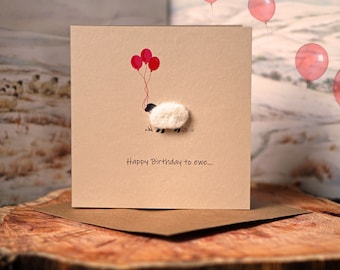 carte d'anniversaire | moutons | carte personnalisée |