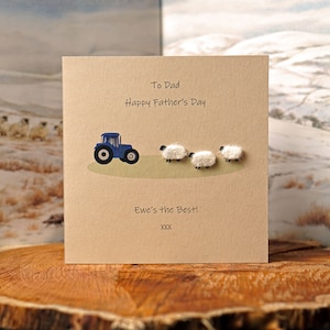 Tarjeta del Día del Padre / Tarjeta del Padre / Tarjeta de Oveja / Hecha a Mano /