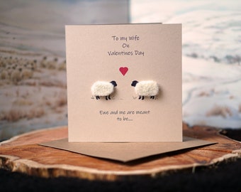 Wife Valentine Card | Sheep Card | Love Card