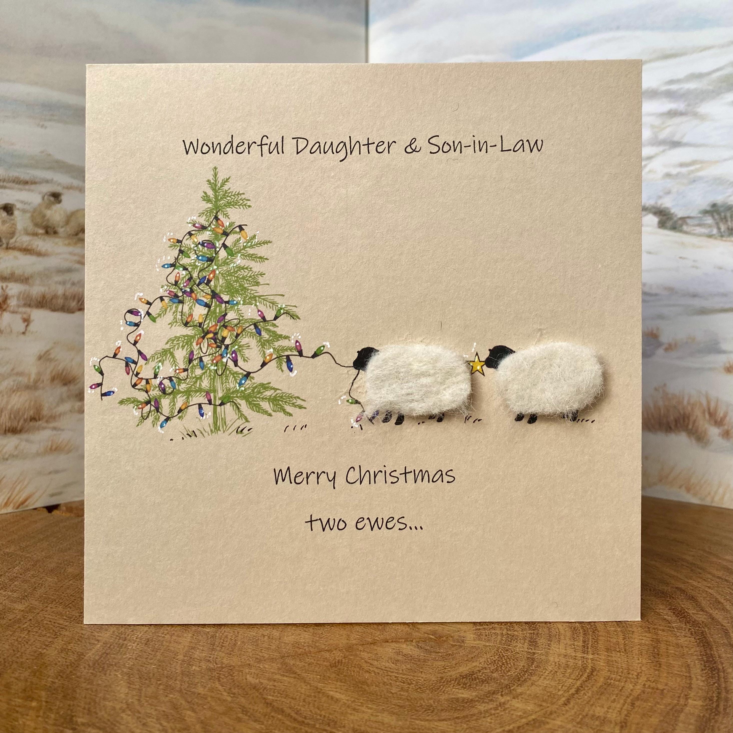 Wee Blue Coo Weihnachtskarte 'Für Meine Besondere Tochter' | Hochwertige Grußkarte Zum Personalisieren