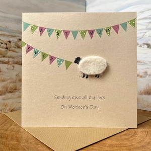 Mutter-Tages-Karte | Lustige Schaf Karten | Bemuttern Sonntag Andenken | Personalisiertes Geschenk für Mama