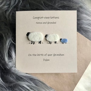 New Baby Boy Card New Arrival Card Personalised New Baby Card New Parents Card New Grandparents Card image 6