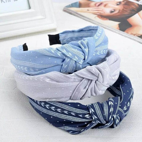 Twist Handmade Women Velvet Headband Knot Head Hoop Hair Bands Bow Headwear