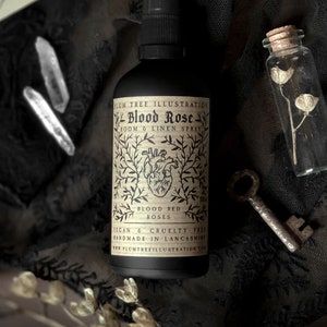 Blood Rose Room Spray - Vegan, cruelty free, Gothic, witchy, spooky, valentines, sustainable, dark academia, witchcore, goth, halloween
