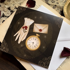Victorian Parlour Greeting Card - Blank card | Victorian card | Vintage Card | Dark academia | Gothic | Goth Card | Victoriana | Eco card