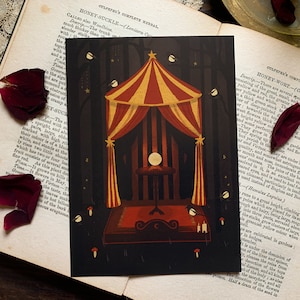 Fortune Teller’s Tent Postcard - | Witchy Postcard | Dark academia | Witch | Postcard print |  Eco postcard | Goth postcard |  Recycled