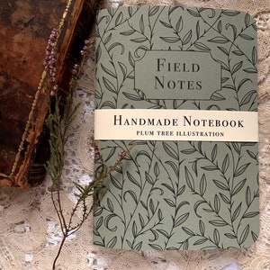 Green Custom Notebook / Sketchbook | Thorns | Customisable | Nature Stationery | Dark academia Notebook | Cottagecore Notebook | Gothic