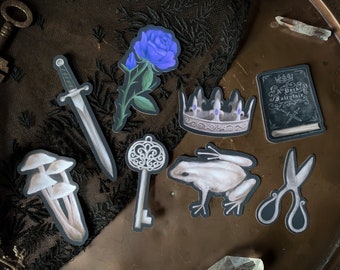 Dark Fairytale Sticker Pack | Gothic | Witch | Knightcore | Witchcore | Dark Academia | Witchy | Fantasy | RPG | Royalty | Stationery