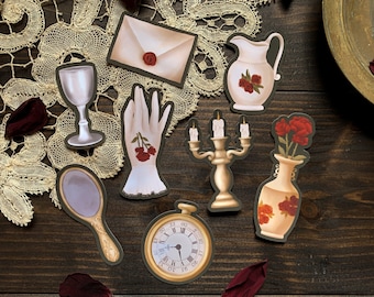 Victorian Sticker Pack | Dark Academia Stickers | Vintage Stickers | Victoriana | Gothic Stickers | Light Academia | Goth | Stationery