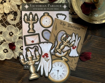 Victorian Sticker Bundle | Dark Academia Stickers | Vintage Stickers | Victoriana | Gothic Stickers | Light Academia | Goth | Stationery