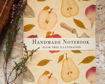 Cottage Garden Notebook, A6 handmade sketchbook, dark academia, cottagecore notebook, nature notebook, notepad, gardening