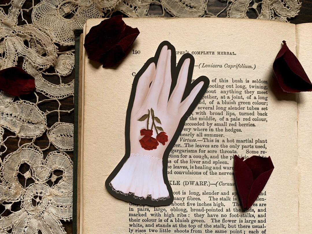 Victorian Glove Vinyl Sticker Gothic Stickers Dark Academia Stickers