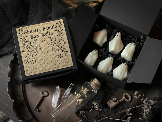 Ghostly Vanilla Soy Wax Melts Gothic Wax Melts, Ghost, Ghosts, Witchy,  Spooky, Halloween, Soy, Eco, Sustainable, Dark Academia, Witchcore 