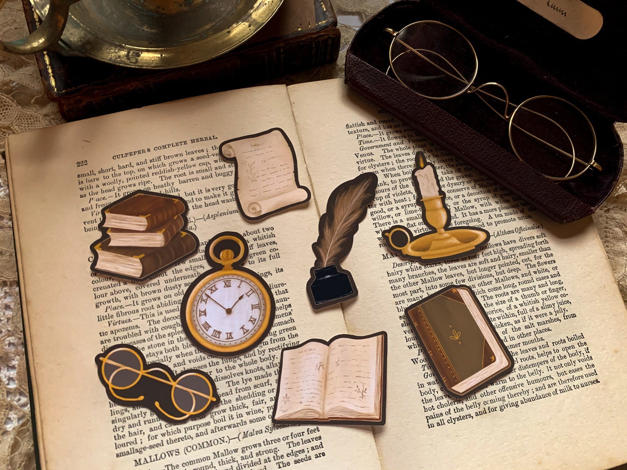 Papercraft Craft Supplies & Tools Paper, Party & Kids Stationery Cottagecore Stickers Vintage