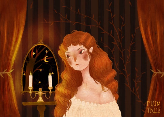 Pre Raphaelite Print - Matte art print, A5, A6
