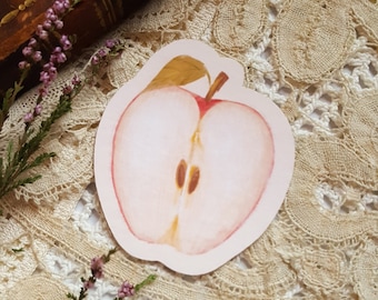 Apple Vinyl Sticker - Fruit Sticker | Garden sticker | Cottagecore Sticker | Dark academia Sticker